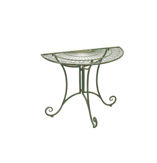 Orangerie Iron Console Table - Green