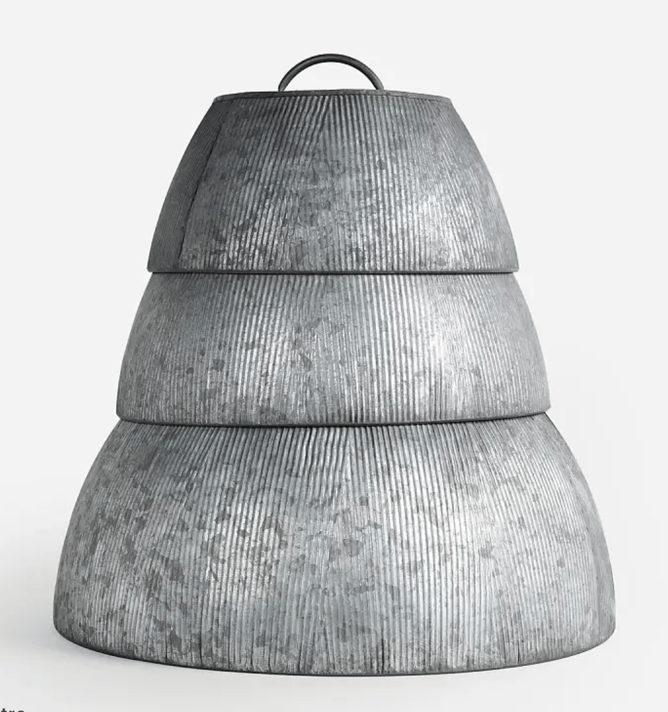 Ribbed Tin Food Cloche