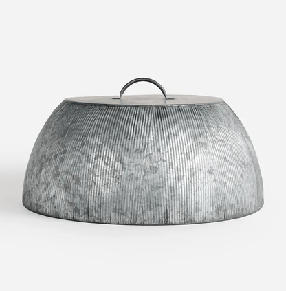 Ribbed Tin Food Cloche
