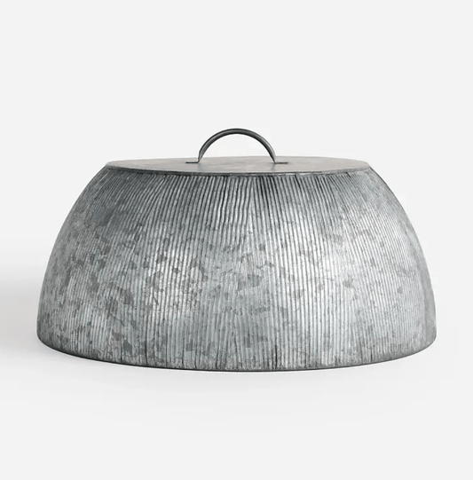 Ribbed Tin Food Cloche