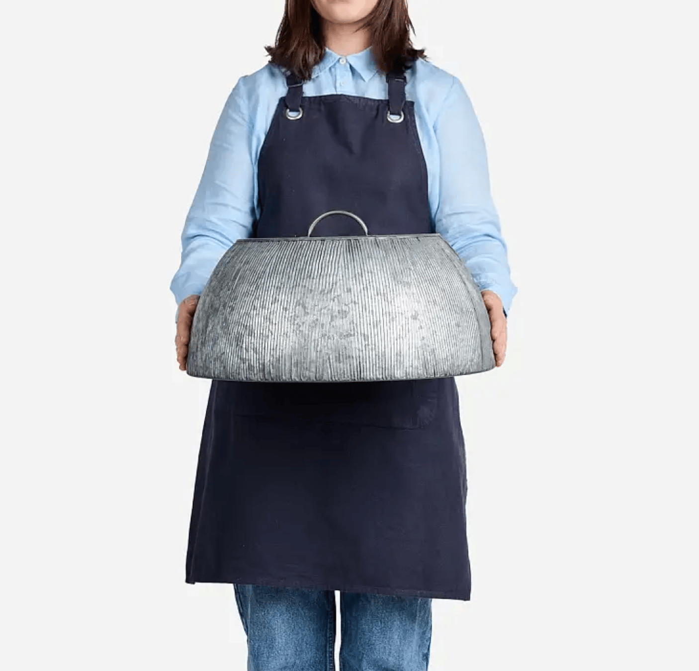 Ribbed Tin Food Cloche