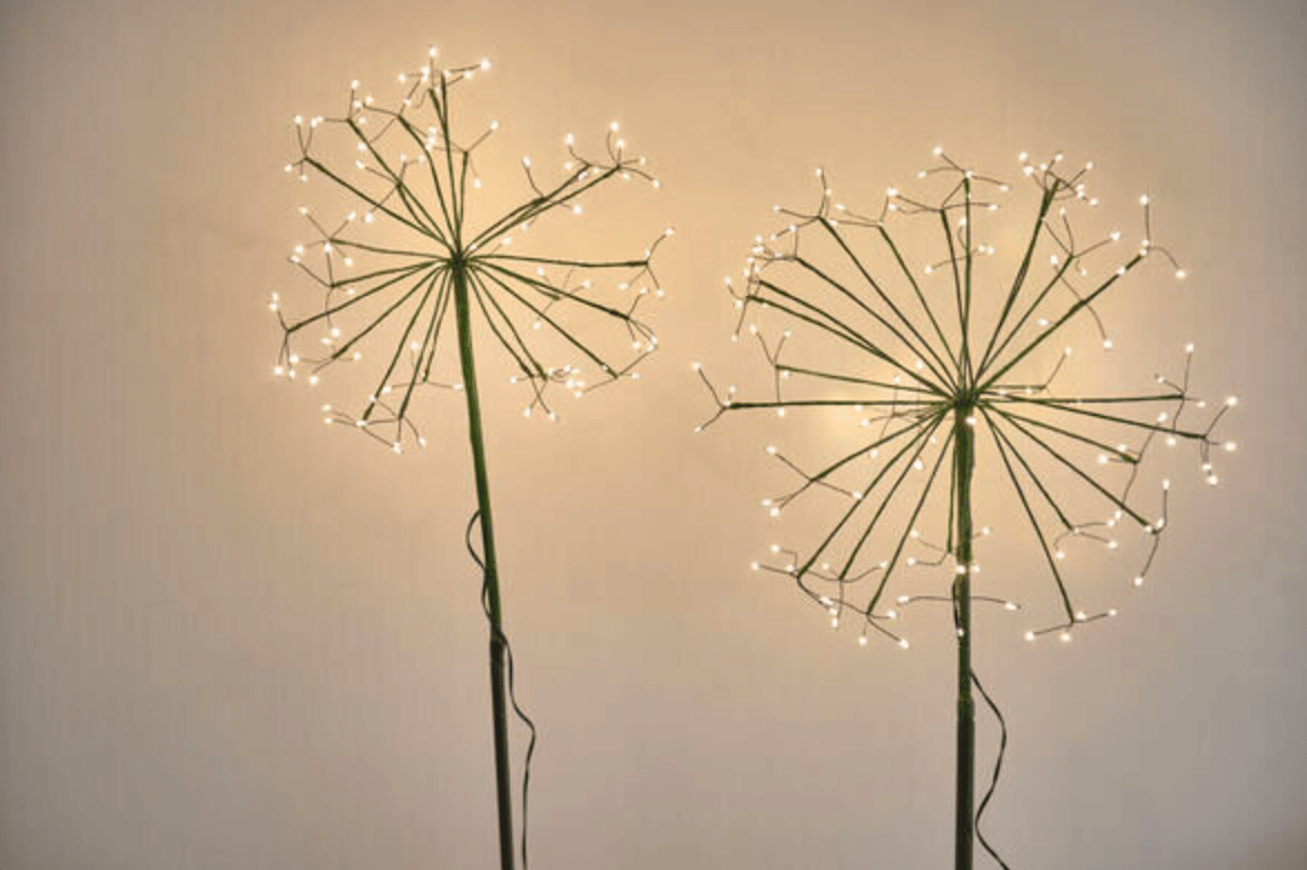 Solar Dandelion Light Stakes - Dual Function