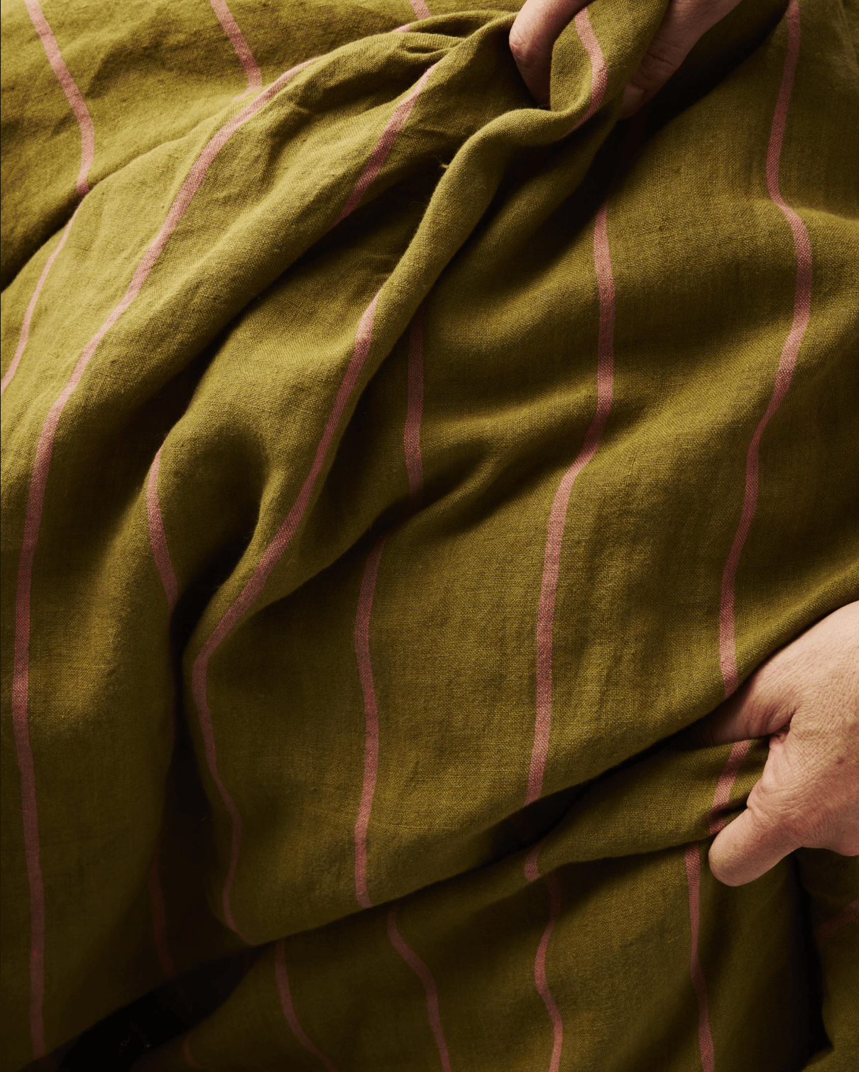 Tapenade Striped Linen