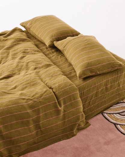 Tapenade Striped Linen