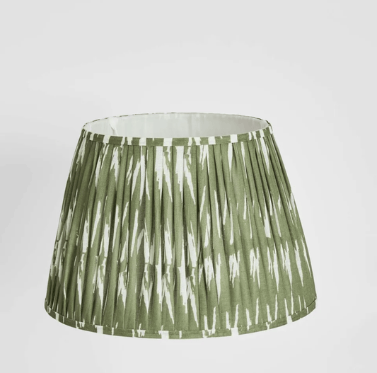 Woven Ikat Drum Shade XL - Green