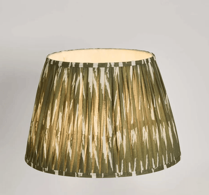 Woven Ikat Drum Shade XL - Green
