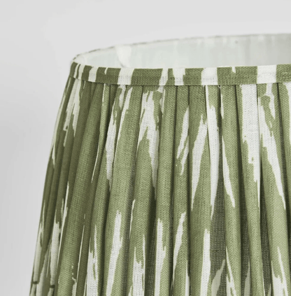 Woven Ikat Drum Shade XL - Green