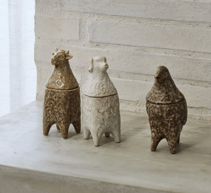 Pastoral Cow Trinket Jar