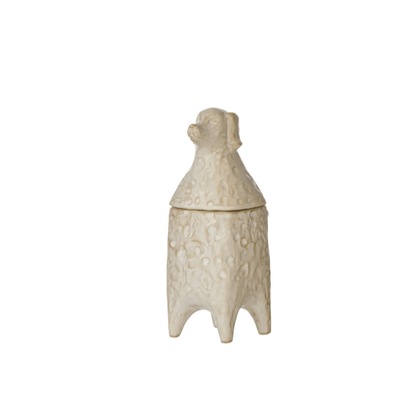 Pastoral Dog Trinket Jar