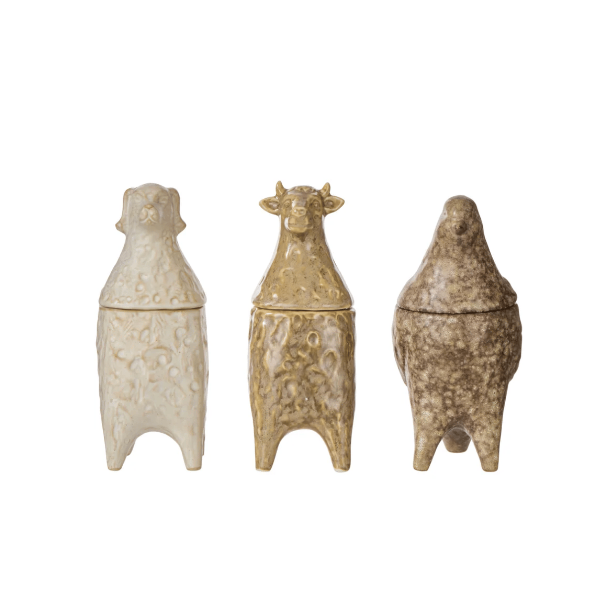 Pastoral Dog Trinket Jar