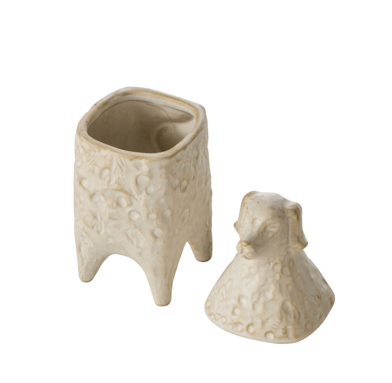Pastoral Dog Trinket Jar