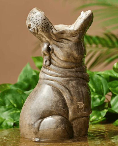 Playful Hippo Vase