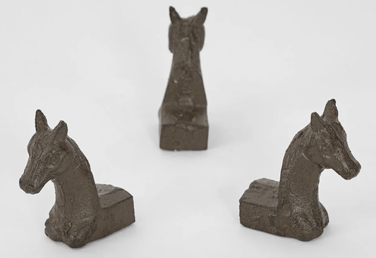 Rustic Horse Pot Feet - Set of 3