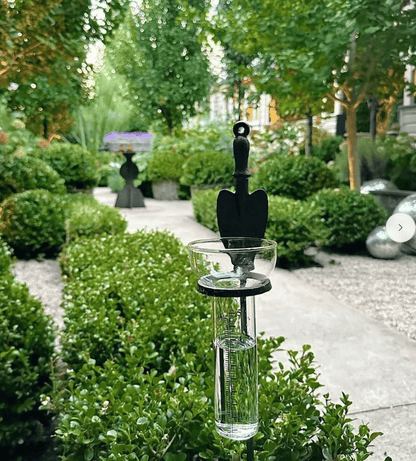 Potager Rain Gauge Stake with Glass Rain Gauge
