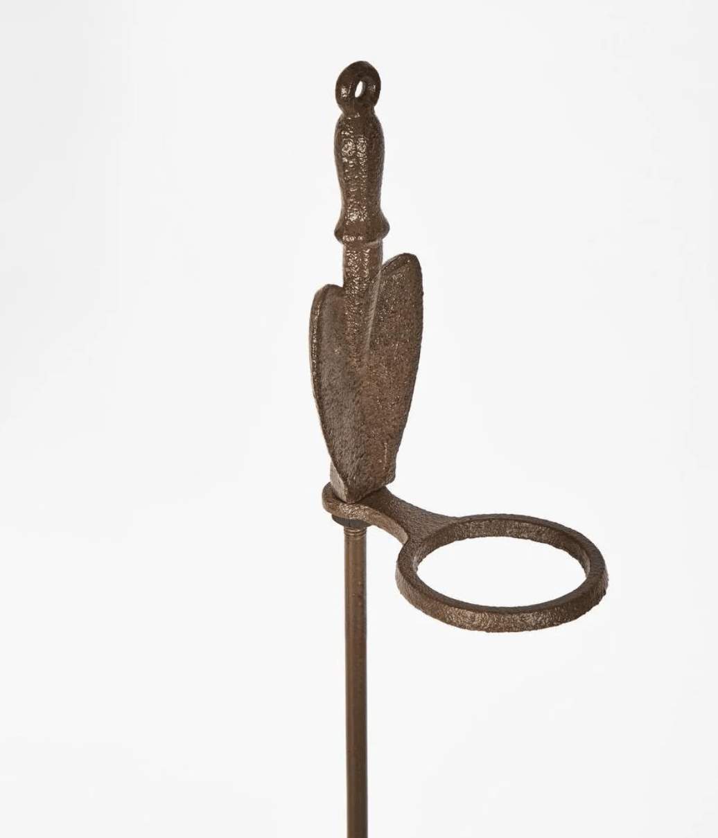 Potager Rain Gauge Stake with Glass Rain Gauge