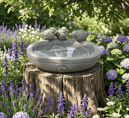 Three Bird Bath