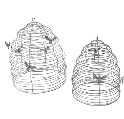 Bee Garden Cloche - Silver