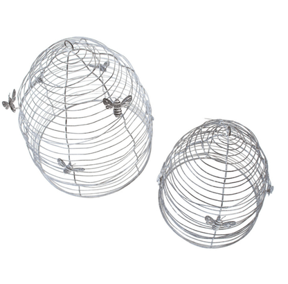 Bee Garden Cloche - Silver