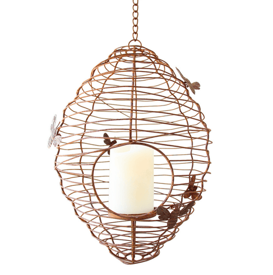 Beehive Hanging Candle Lantern