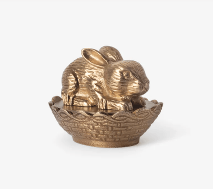 Rabbit Basket Trinket Box