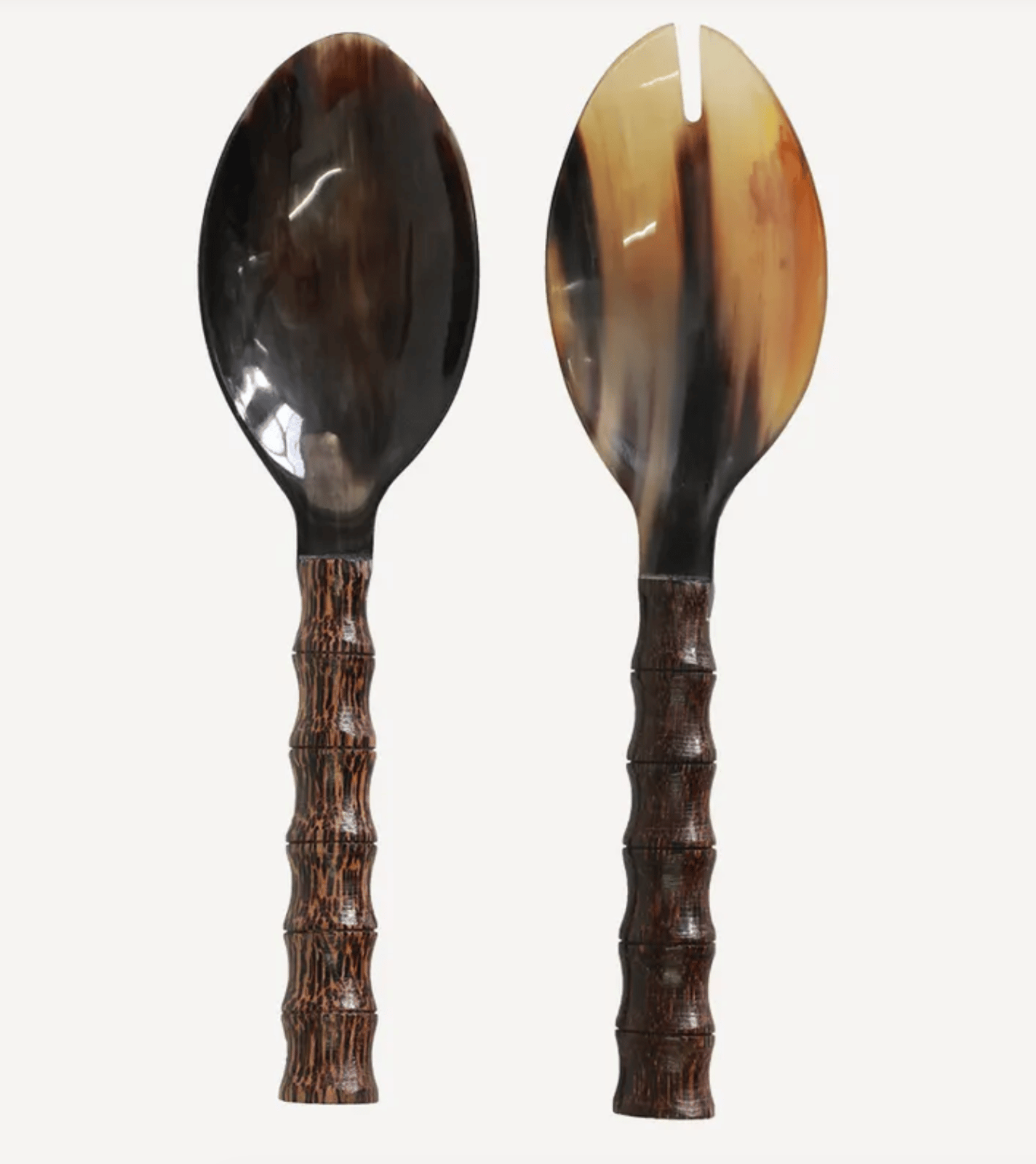 Moses Horn & Palm Wood Salad Servers