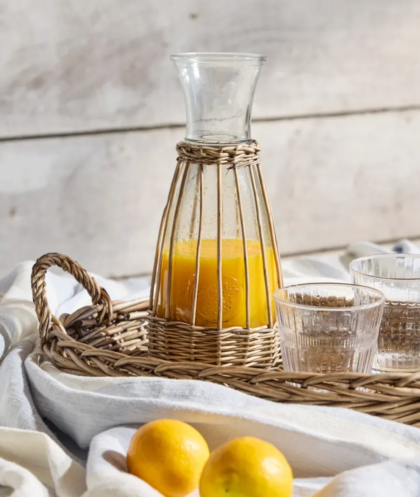 Grey willow and glass Riviera carafe