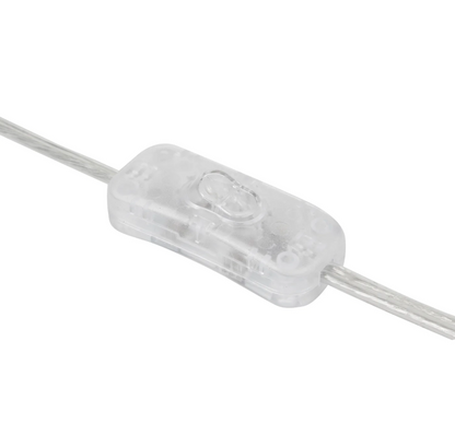 Clear inline switch and cord for the ivory table lamp