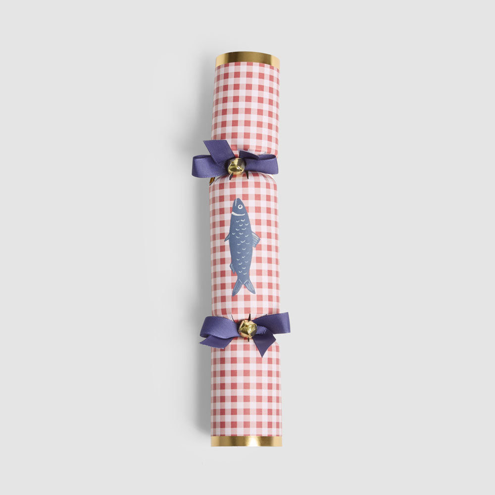 Italian food patterned Christmas crackers