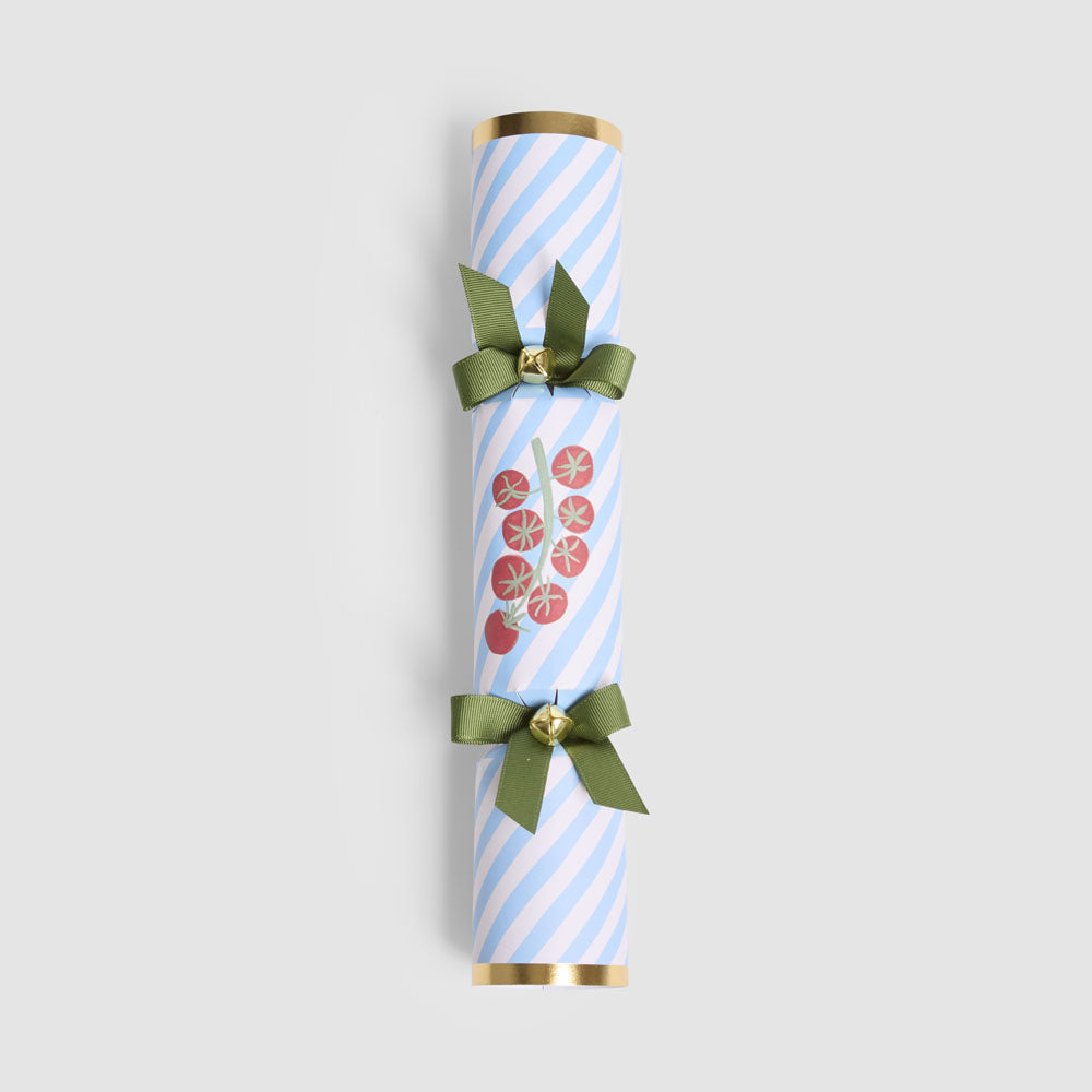 Italian food patterned Christmas crackers