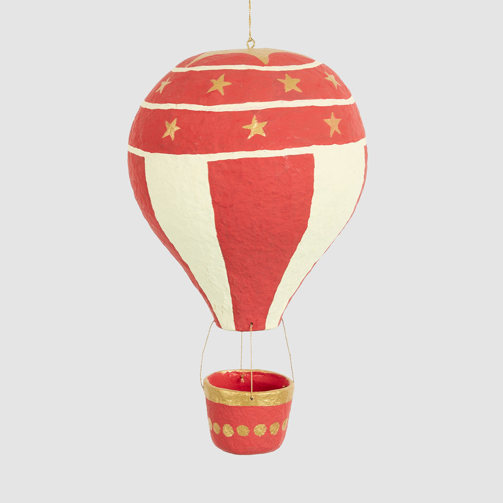 Large Red Hot Air Balloon Decoration