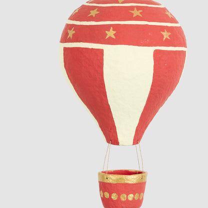 Large Red Hot Air Balloon Decoration