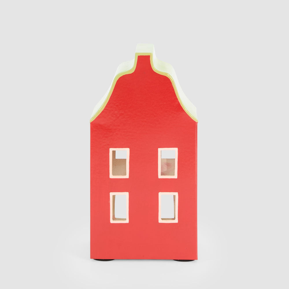 Red Metal Dutch House Decoration