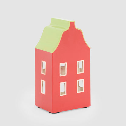 Red Metal Dutch House Decoration