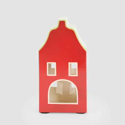 Red Metal Dutch House Decoration