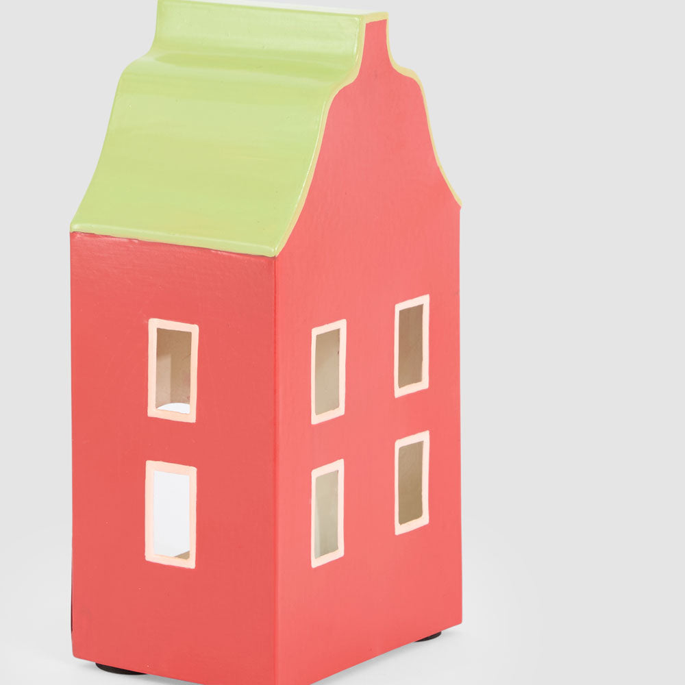 Red Metal Dutch House Decoration