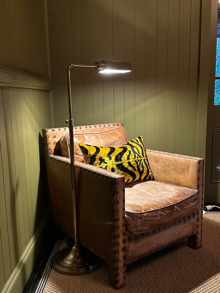 Adjustable Brass Reading Floor Lamp