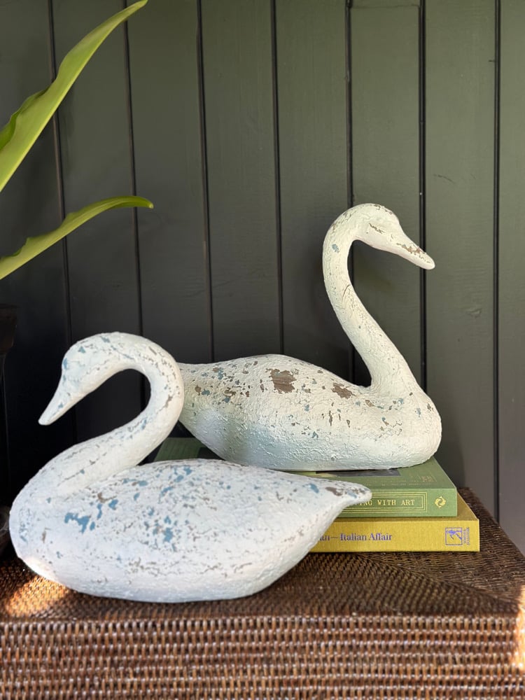 Patina Swan Ornament