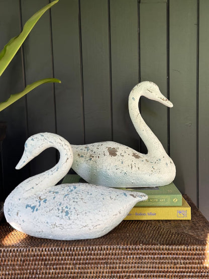 Patina Swan Ornament