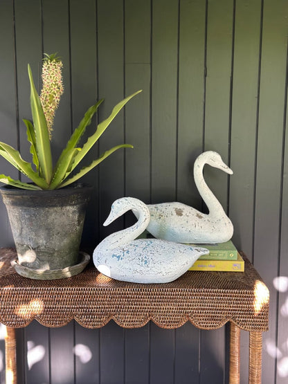 Patina Swan Ornament
