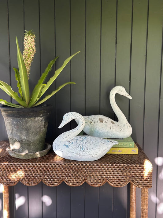 Patina Swan Ornament