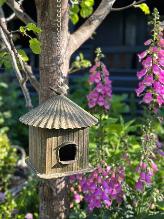 Hanging Birdhouse - Patina