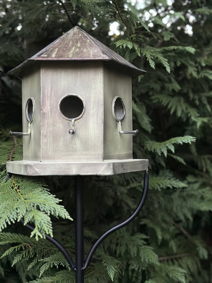 Hexagonal Birdhouse Stake