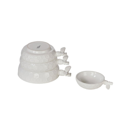 Wildflower & Hive Measuring Cup Set - White