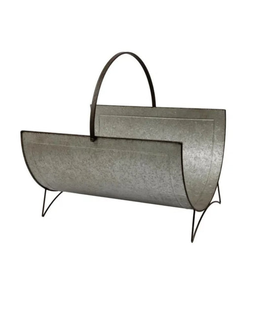 Zinc Firewood Trug