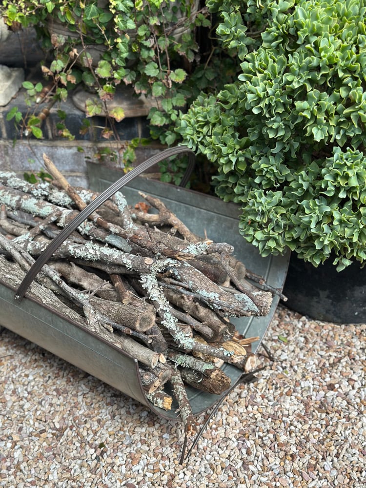Zinc Firewood Trug