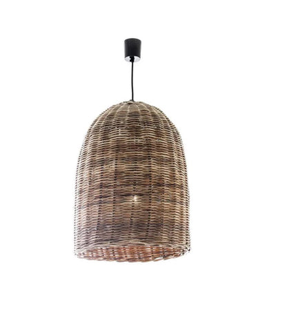 Rattan Bell Pendant Light