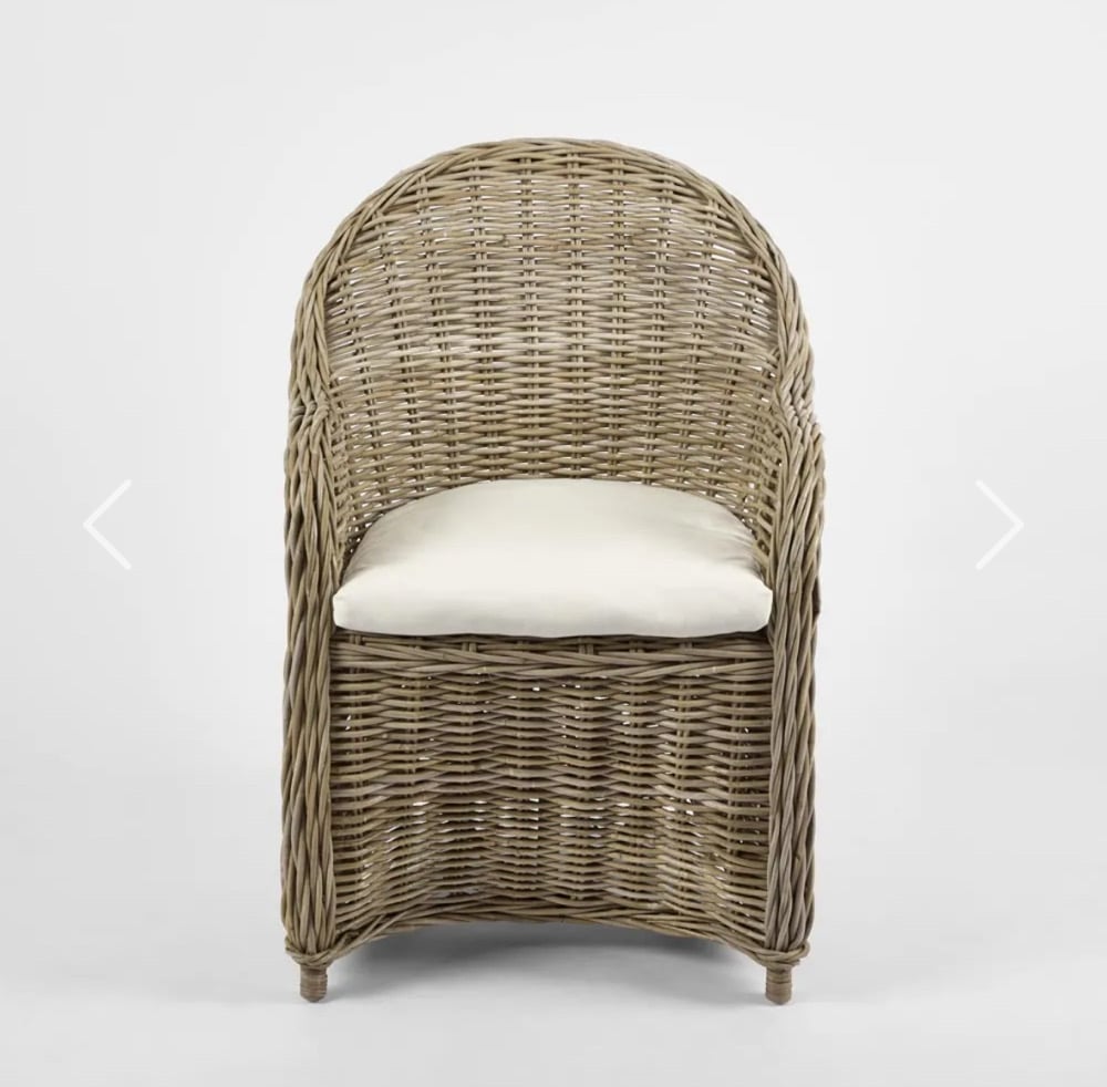 Open Weave Rattan Verandah Chair