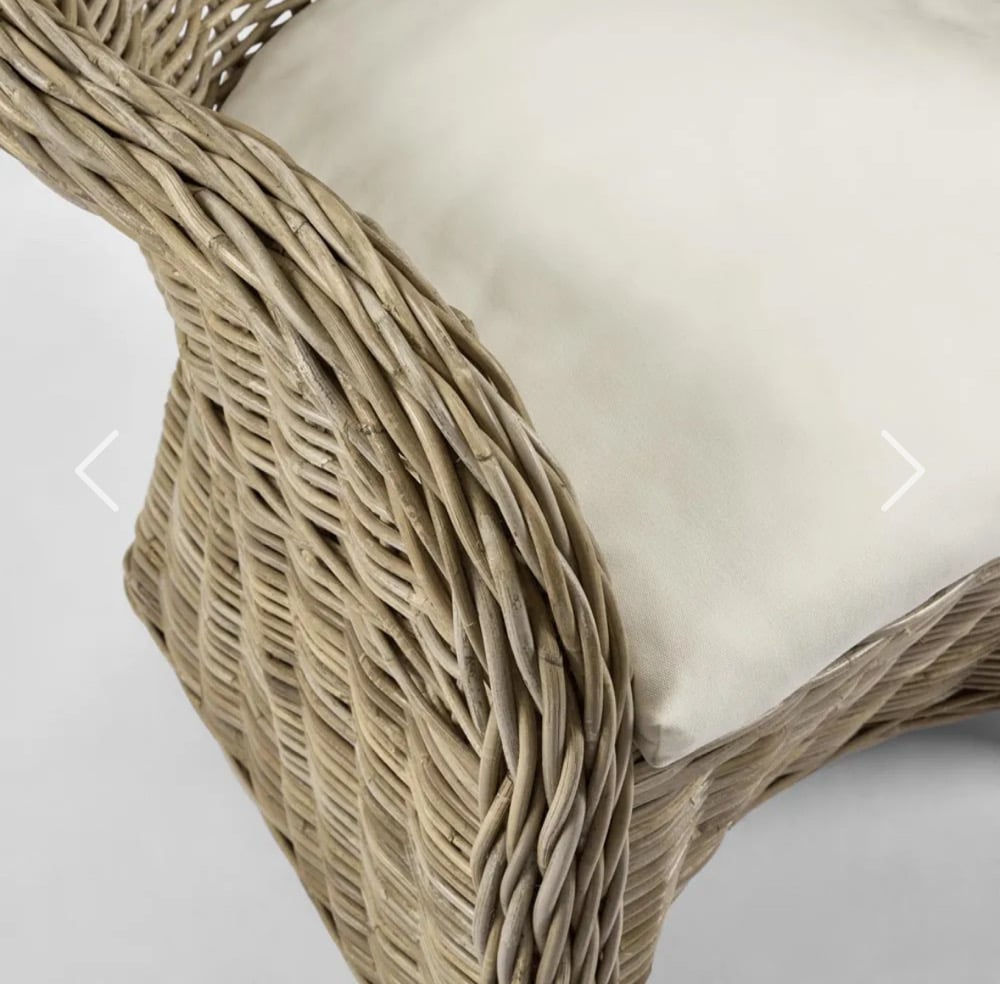 Open Weave Rattan Verandah Chair
