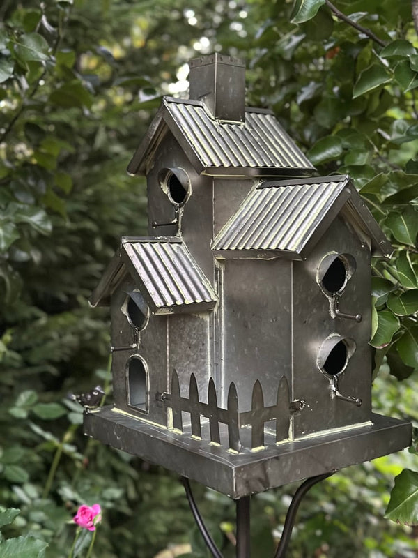 Verdigris three storey birdhouse - HAROLDS