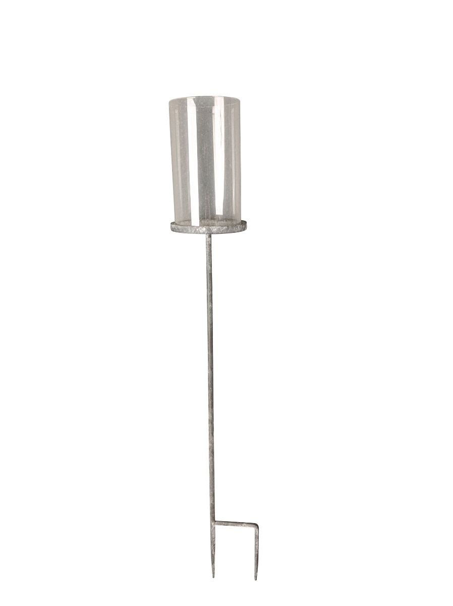 Zinc Garden Candle Stake
